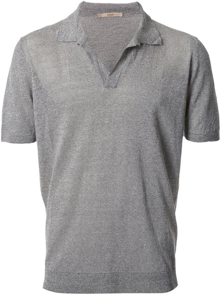 Nuur Buttonless Knit Polo Shirt