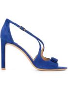 Salvatore Ferragamo Gabrielle Sandals, Women's, Size: 6.5, Blue, Calf Leather/leather
