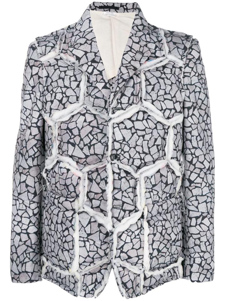 Comme Des Garçons Homme Plus Split Seams Blazer - Grey