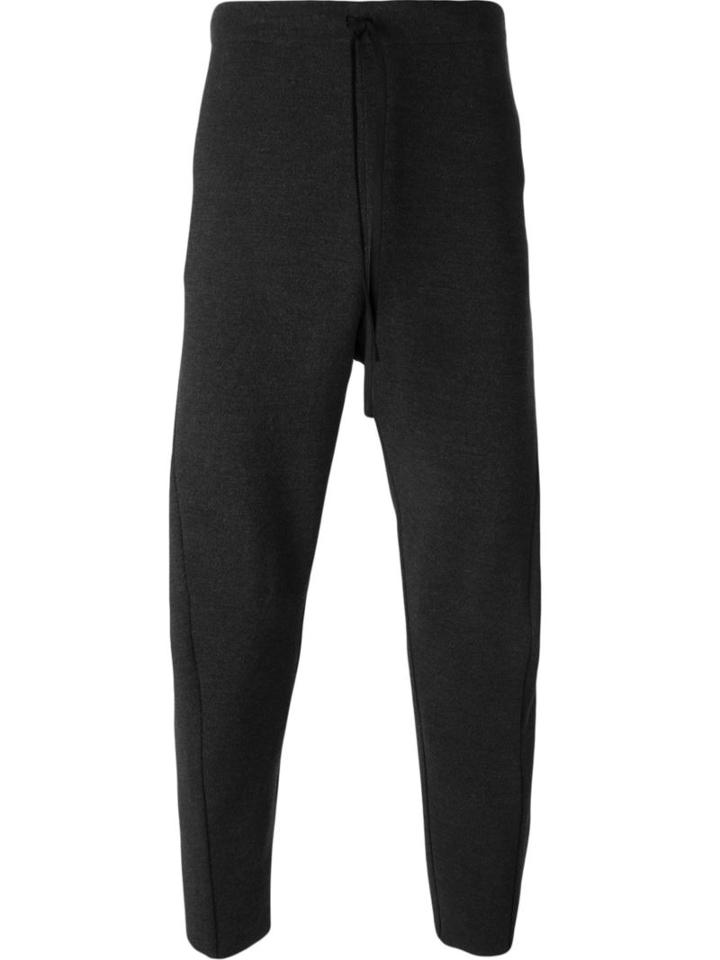 Forme D'expression Drop Crotch Trousers, Men's, Size: Large, Grey, Cotton