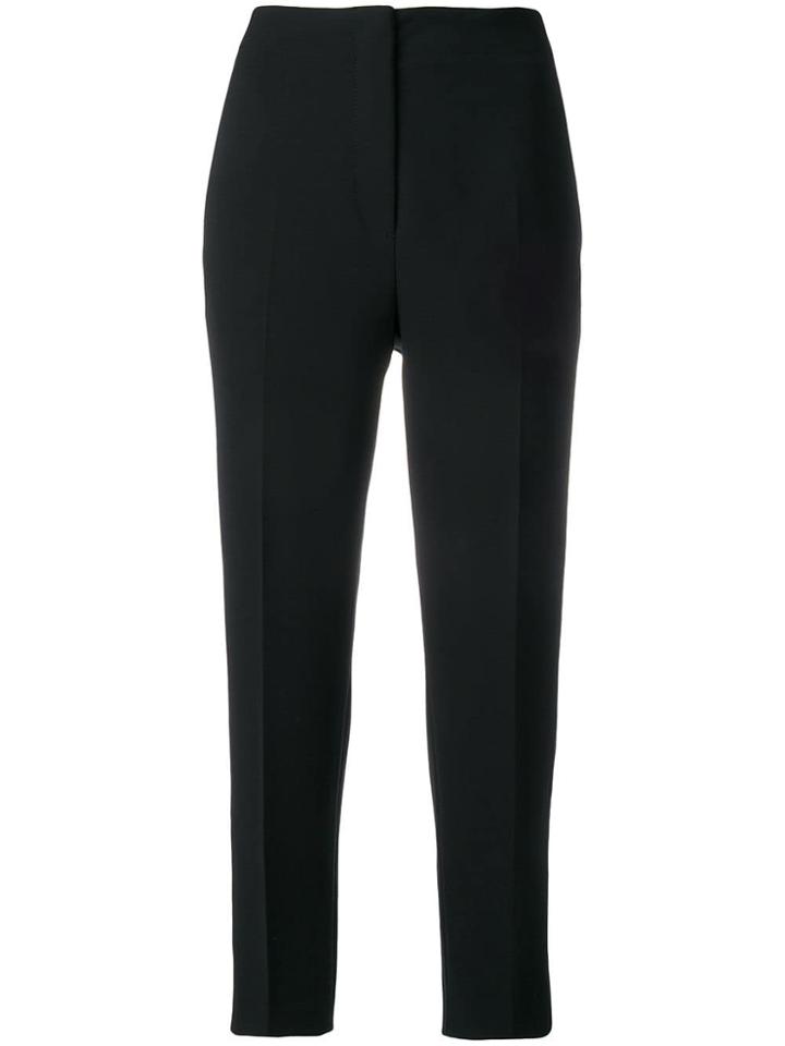 Luisa Cerano High Waist Cropped Trousers - Black