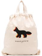 Maison Kitsuné Fox Logo Tote Bag - Neutrals