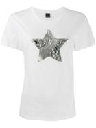 Pinko Embellished Star T-shirt - White