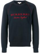Burberry Embroidered Sweatshirt - Blue