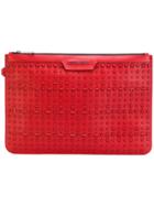 Jimmy Choo 'derek' Studded Pouch - Red