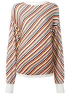 Aalto Diagonal Stripe Jumper, Women's, Size: 38, Wool