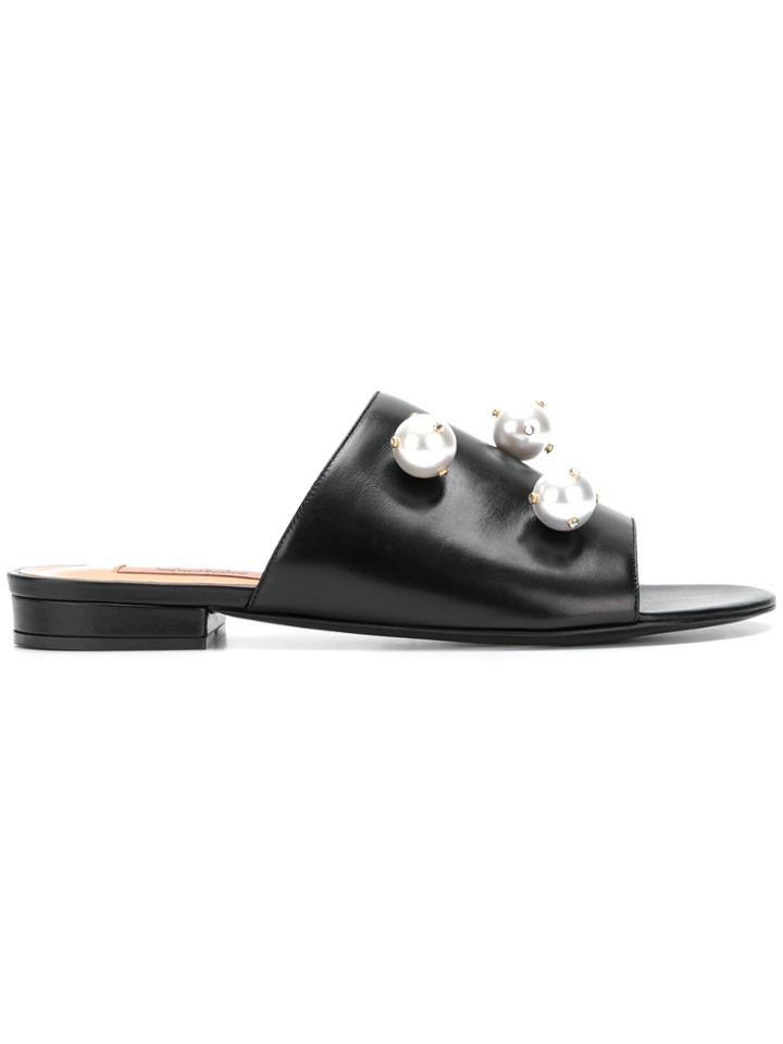 Coliac Alina Pearl Sandals - Black