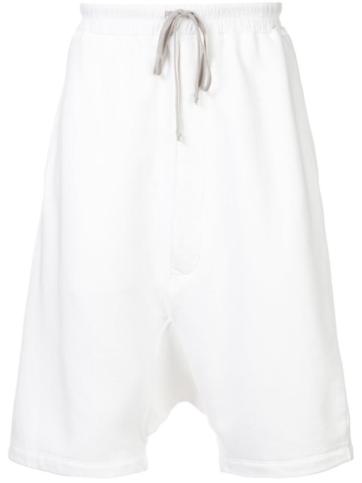 Pods Drop-crotch Shorts - Men - Cotton - S, White, Cotton, Rick Owens Drkshdw