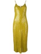 Dvf Diane Von Furstenberg Sequinned Fitted Dress - Green