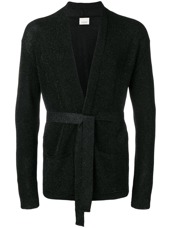Laneus Wrap Cardigan - Black