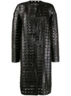 Bottega Veneta Intrecciato Coat - Brown