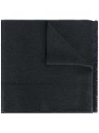 Paul Smith Panel Weave Scarf, Men's, Black, Virgin Wool