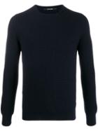 Tagliatore Crew Neck Pullover - Blue