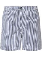 Stone Island Striped Printed Swim Shorts - Blue