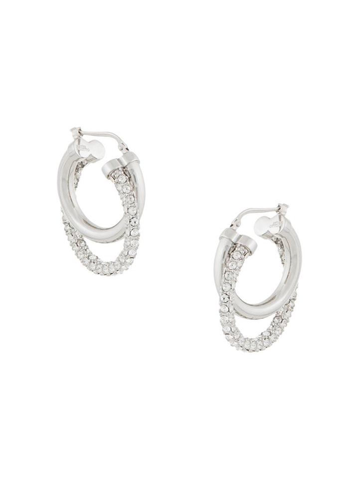 Peter Pilotto Double Hoop Earrings - Silver