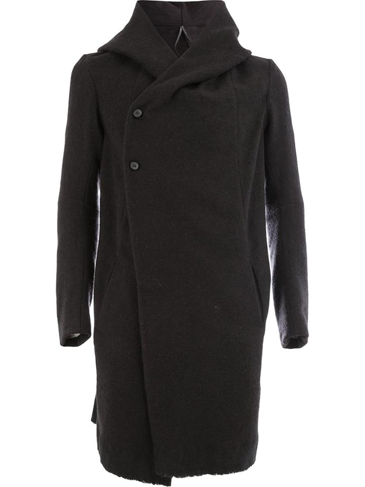 Masnada Asymmetric Coat - Black