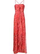 Carolina Herrera Printed Silk Maxi Dress