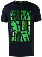 Armani Exchange Metallic Print T-shirt - Blue