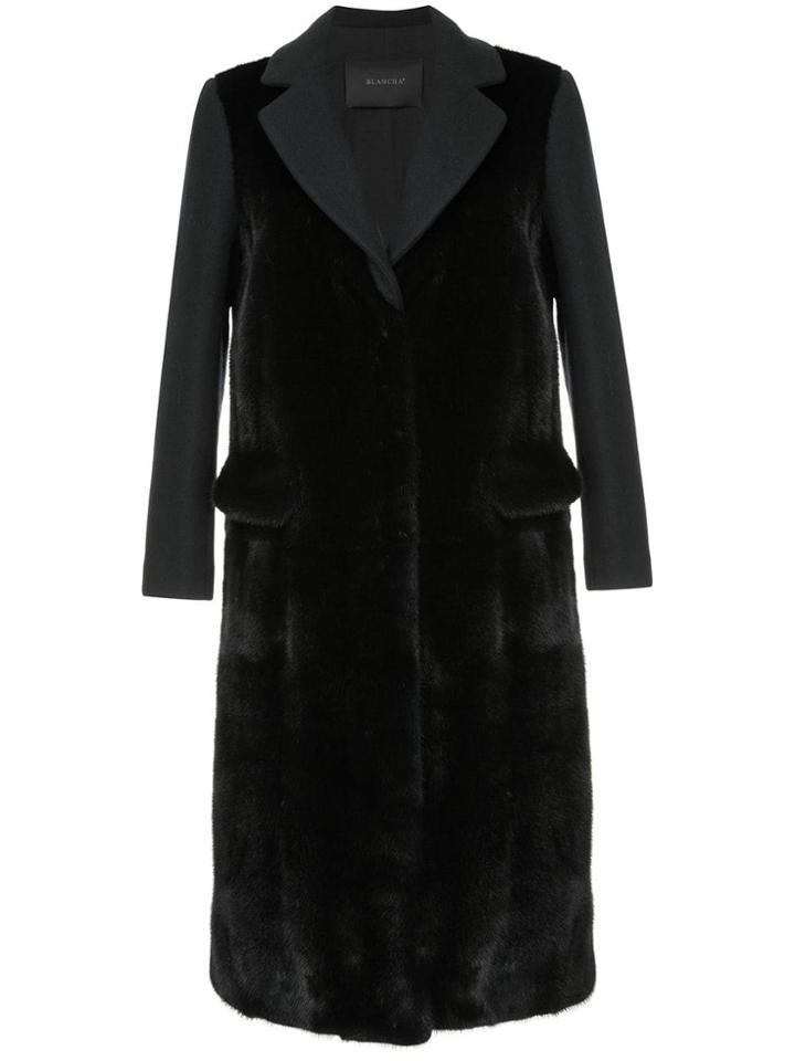 Blancha Long Winter Coat - Blue