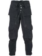 Greg Lauren - Cargo Pocket Trousers - Men - Cotton - 1, Grey, Cotton