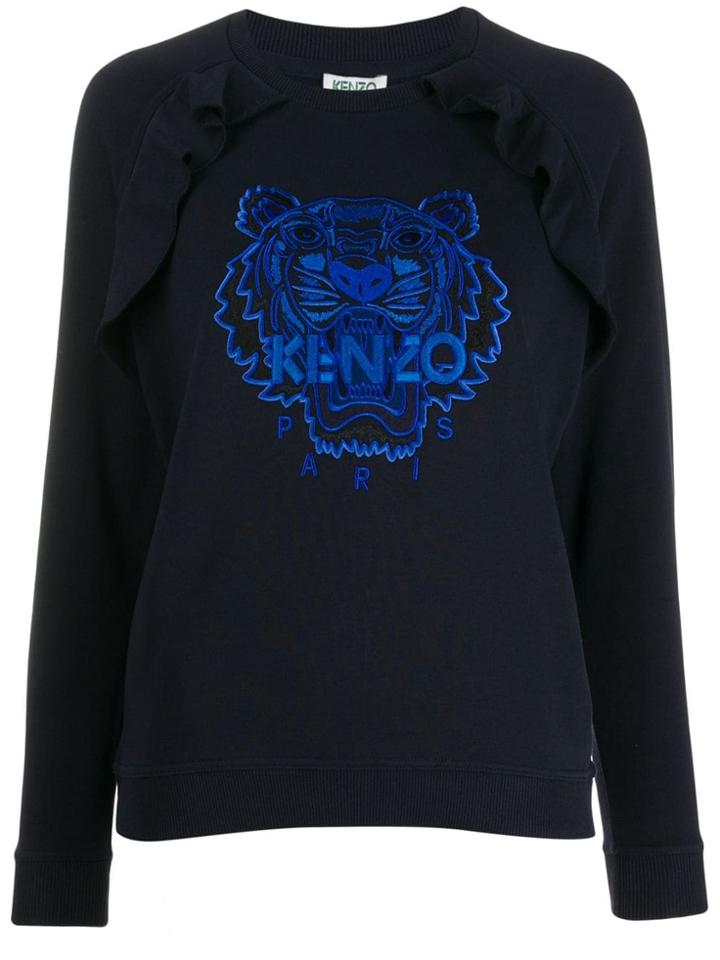 Kenzo Embroidered Logo Top - Blue