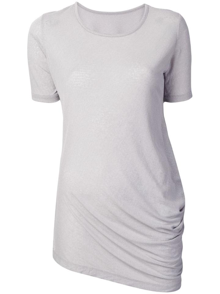 Yohji Yamamoto Asymmetrical Cut T-shirt - Grey