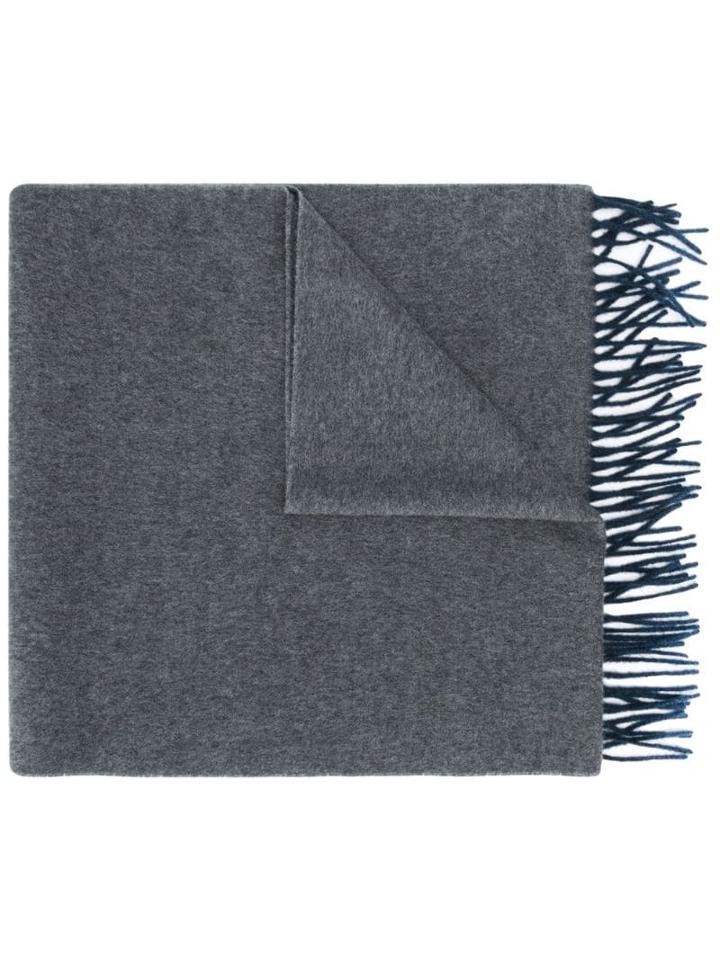 Canali Tassel Scarf - Grey