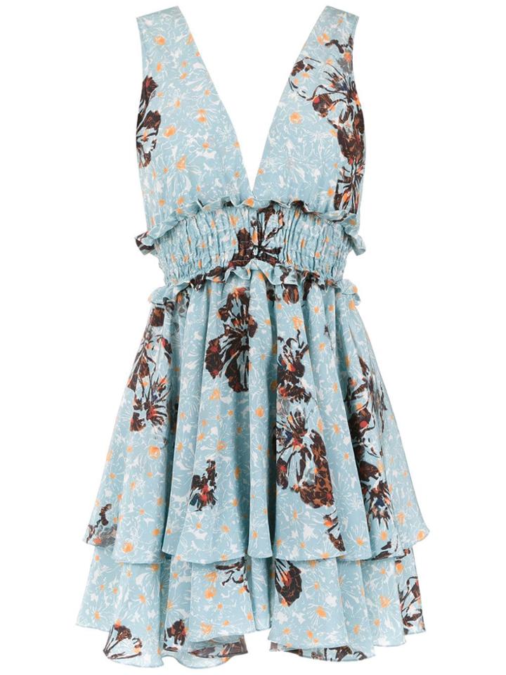 Clube Bossa Freda Silk Dress - Blue