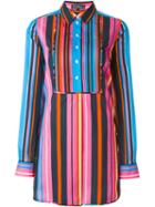 Salvatore Ferragamo Striped Oversized Shirt, Women's, Size: 42, Cotton