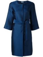 P.a.r.o.s.h. - Picabia Coat - Women - Silk/polyester - L, Blue, Silk/polyester