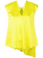 Msgm V-neck Blouse - Yellow & Orange