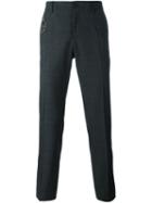 Dolce & Gabbana Tailored Trousers, Men's, Size: 48, Grey, Cotton/spandex/elastane/virgin Wool
