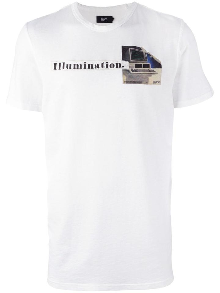 Blood Brother Computer Print T-shirt - White