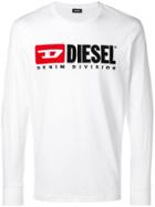 Diesel Longsleeved Logo T-shirt - White