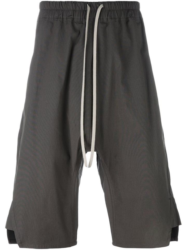 Rick Owens 'pod' Shorts, Men's, Size: 50, Grey, Cotton/spandex/elastane