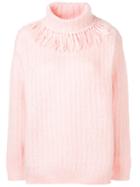 Miu Miu Turtleneck Sweater - Pink & Purple