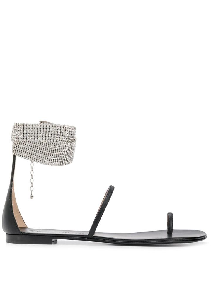 Giuseppe Zanotti Janell Flat Sandals - Black