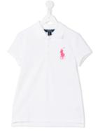 Ralph Lauren Kids - Embroidered Logo Polo Shirt - Kids - Cotton/spandex/elastane - 16 Yrs, Girl's, White