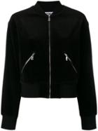 Sonia By Sonia Rykiel - Velvet Bomber Jacket - Women - Cotton/polyester - S, Black, Cotton/polyester