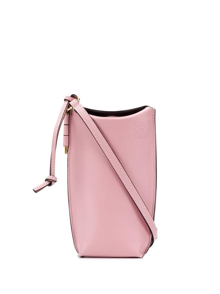 Loewe Loewe 10930z42 6949 Pastel Pink Leather/fur/exotic