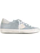 Philippe Model Classic Low-top Sneakers, Women's, Size: 41, Blue, Rubber/leather/cotton