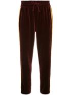 Mother The Lounger Ankle Joggers - Red