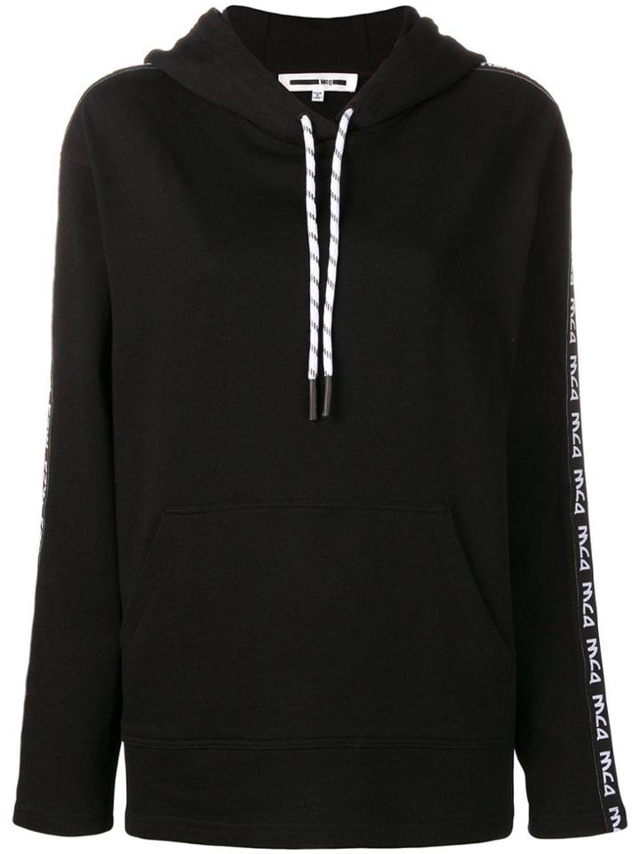 Mcq Alexander Mcqueen Side-logo Hooded Sweatshirt - Black