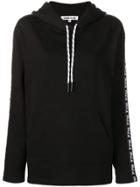 Mcq Alexander Mcqueen Side-logo Hooded Sweatshirt - Black