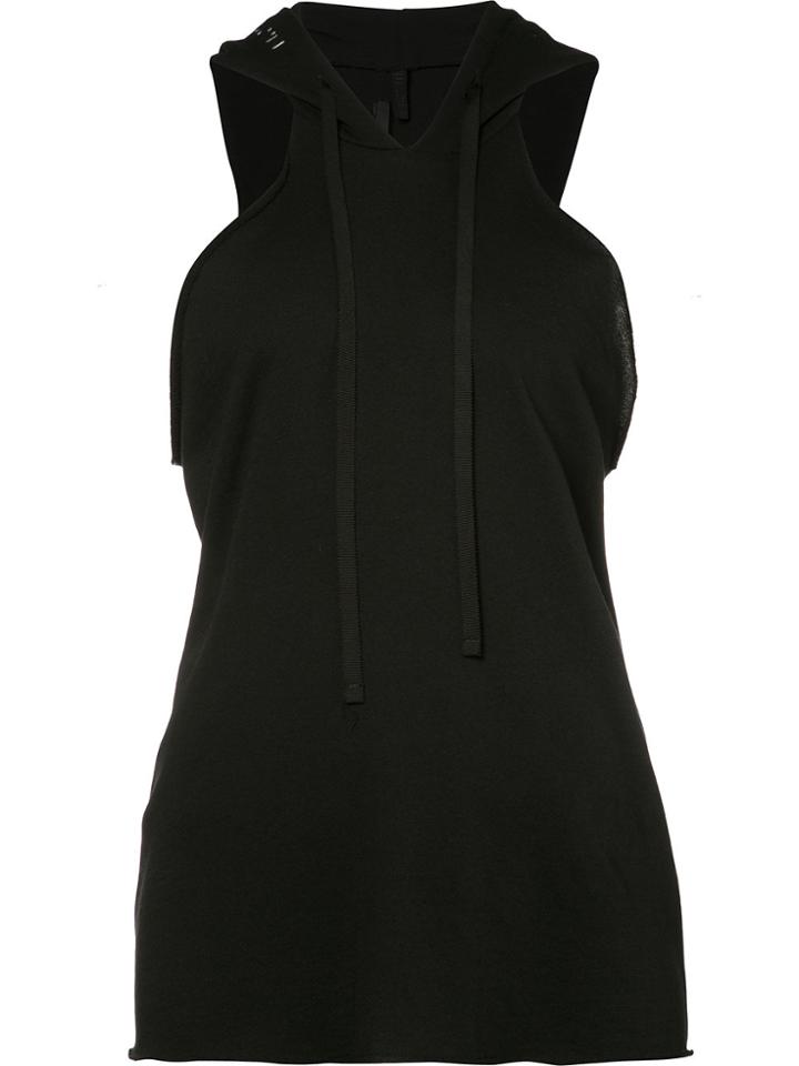 Unravel Project Hooded Tank Top - Black