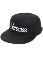 Versace Embroidered Logo Baseball Cap - Black
