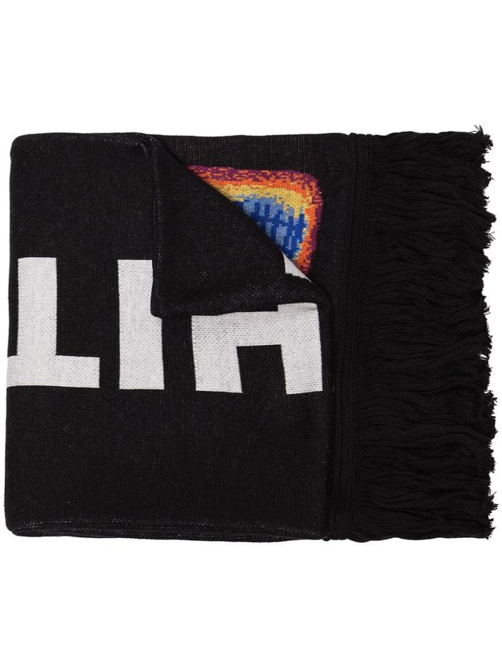 Off-white Black White Multi Thermo Wool Scarf