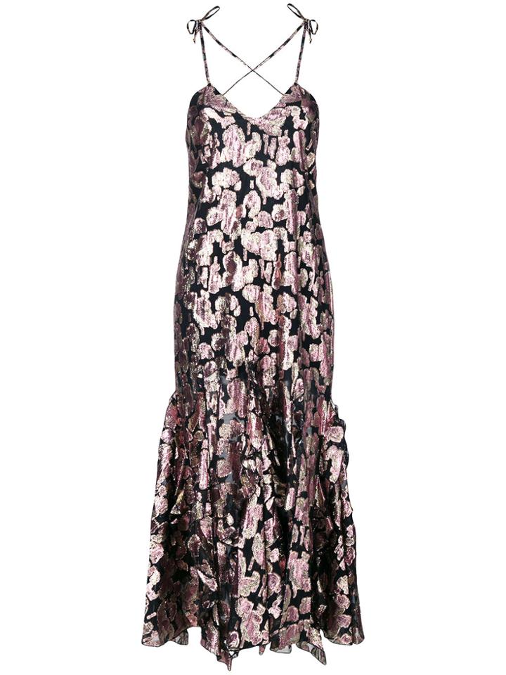 Alice Mccall Best Of You Metallic Ruffle Dress - Black