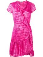 Moschino Cheap & Chic Scale Print Wrap Dress