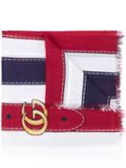 Gucci - Striped Scarf - Women - Silk/modal - One Size, White, Silk/modal